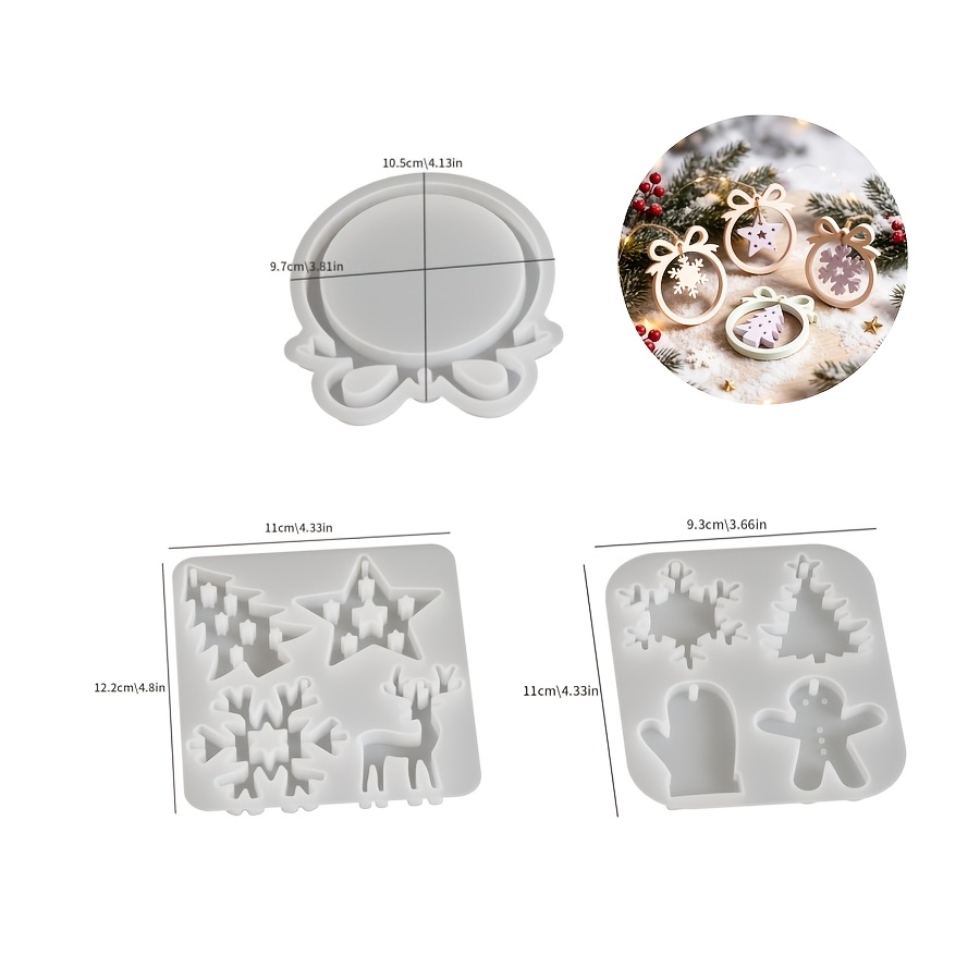1/3 piece Christmas resin sili - Resin Craft Ideas review and price
