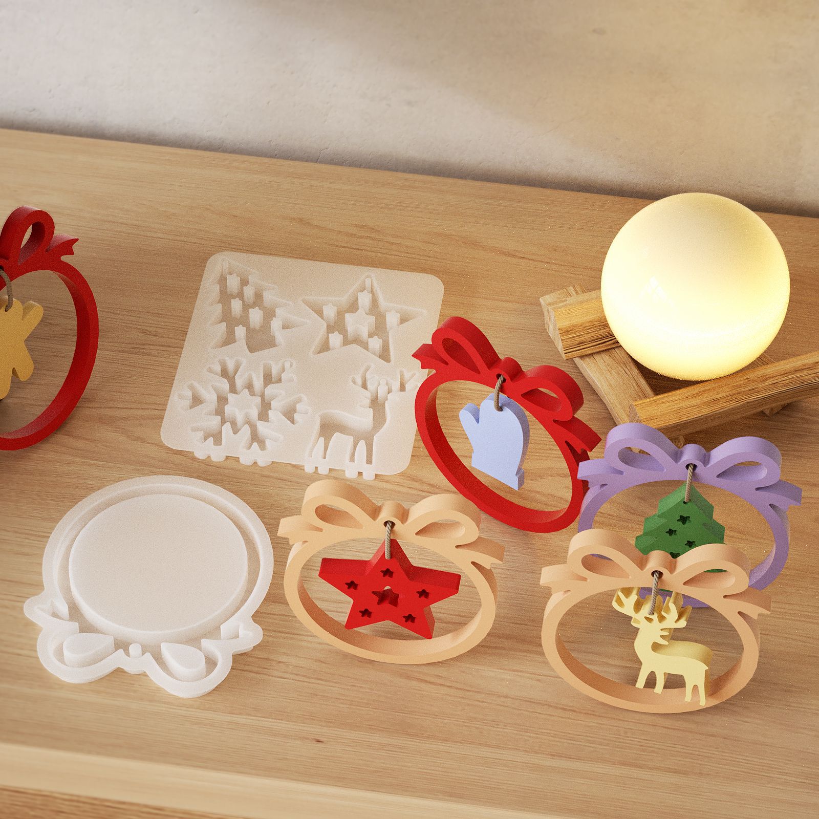 1/3 piece Christmas resin sili - Resin Craft Ideas review and price