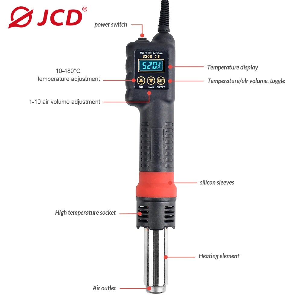 JCD Micro Hot Air Gun 8208 750 - Heat Gun Small review and price